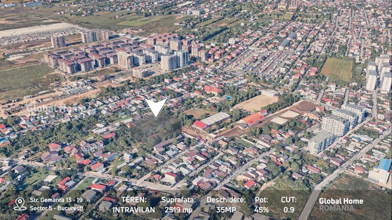 Sector 5, Salaj, teren 2519 mp, deschidere 34 mp,  documentatie verificata.