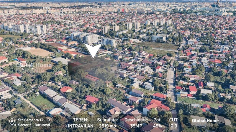 Sector 5, Salaj, teren 2519 mp, deschidere 34 mp,  documentatie verificata.
